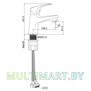 Смеситель Maxonor MN1077 картинка 6